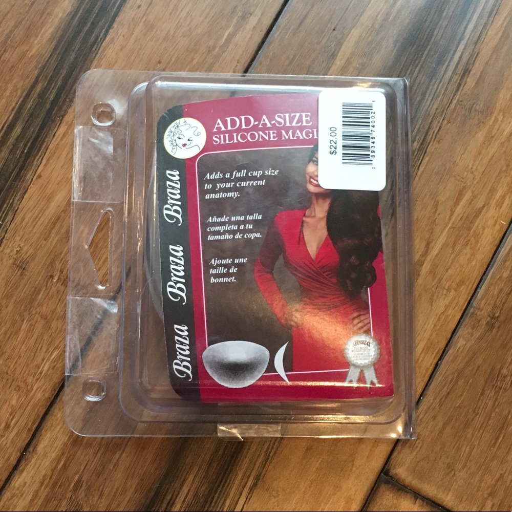 NWOT Add-a-Size Silicone Bra Inserts